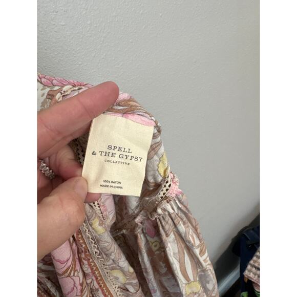 Spell and the Gypsy Collective Jungle One-Shoulder Dress - Picture 5 of 6